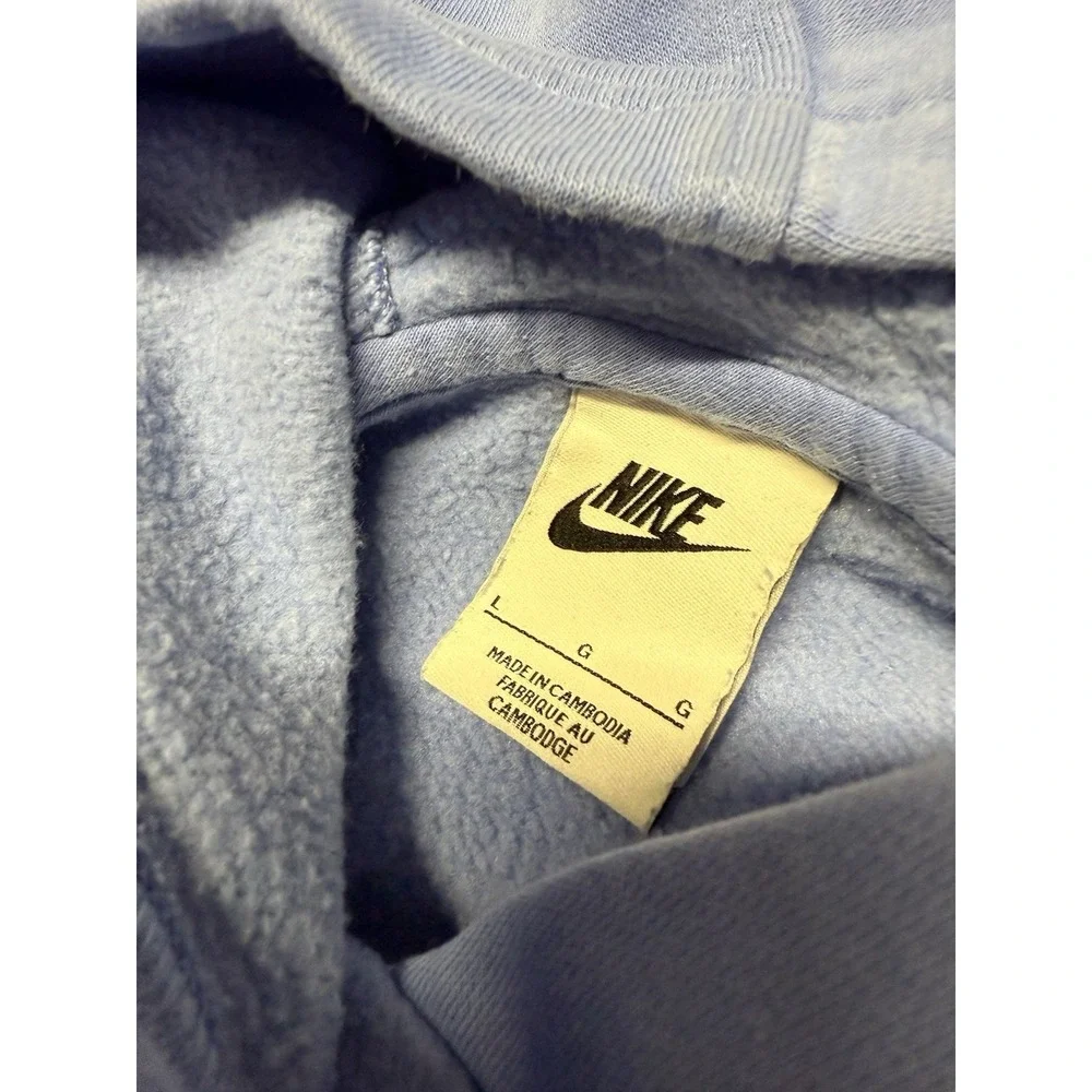 Girls‎ Large Nike Sweatshirt Kangaroo Pocket Hoodie Periwinkle Light Purple